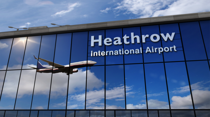 Heathrow International Airport terminal exterior